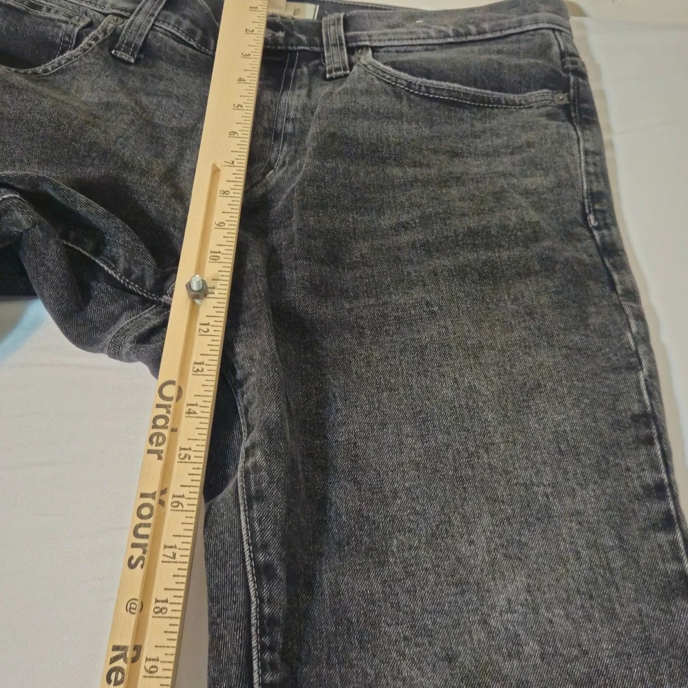 Madewell Jeans Mens‎ 34x34 Black Slim Fit Faded Dark Wash Denim Pants